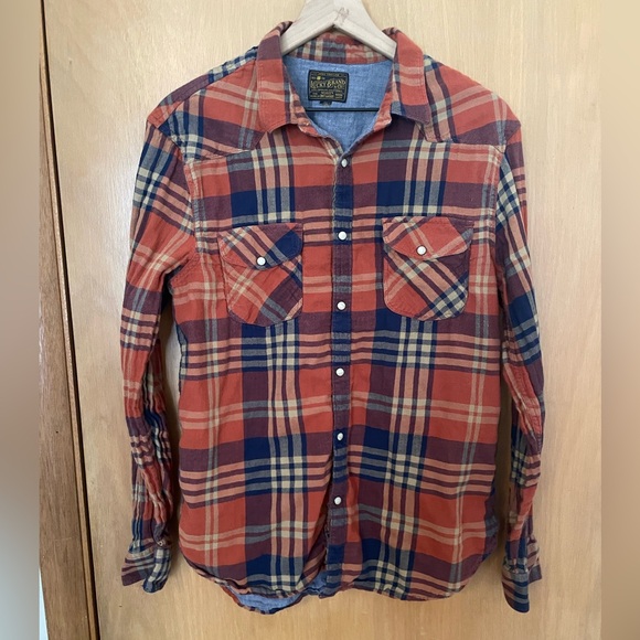 Lucky Brand Other - Lucky Brand Double Layered Cotton Flannel Size L.